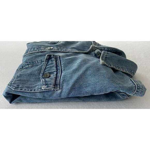 American Eagle Outfitters Chambray Denim Shirt Womens S Button Rare Vintage 90's - Picture 11 of 11